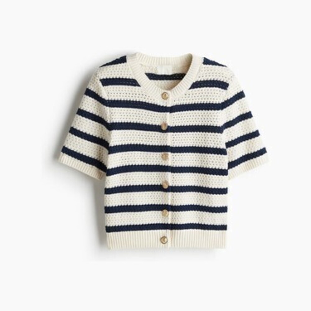 Textured-Knit Cardigan
